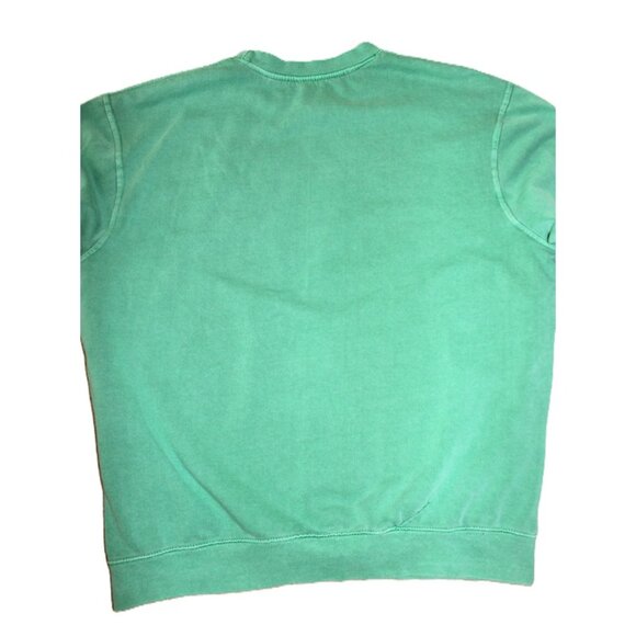 URBAN OUTFITTERS Old Sport 1985 Puff Paint Pullover Sweatshirt in Green (L/XL) - Picture 10 of 12